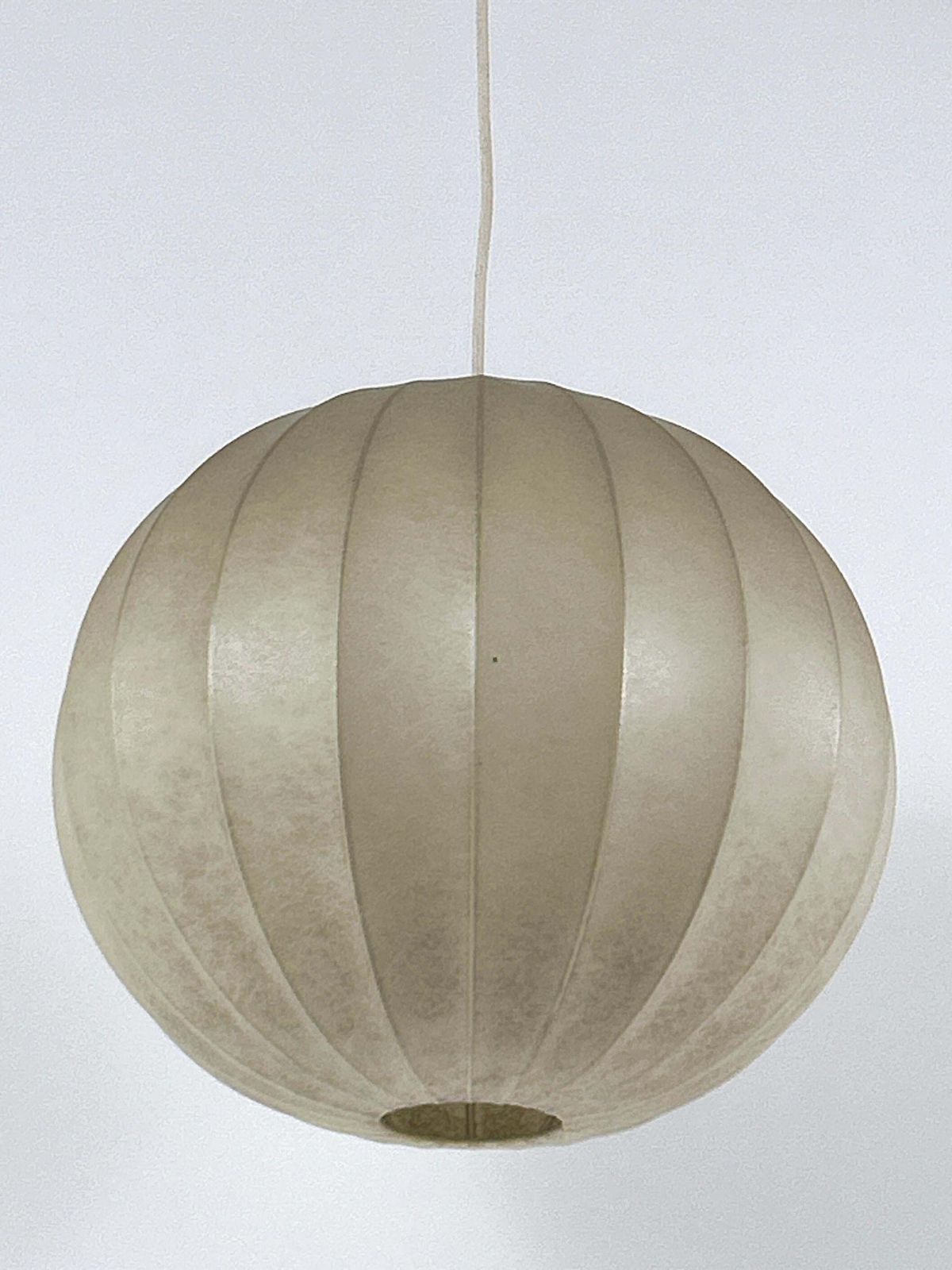3083.0 Mid Century Goldkant Globe Cocoon Pendant Lamp Or Hanging Light Germany 1960s photo