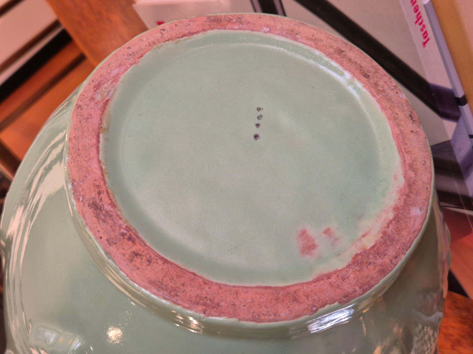 Large Earthenware Vase With Celadon/Green Glaze, Swedish Modern photo vinterior