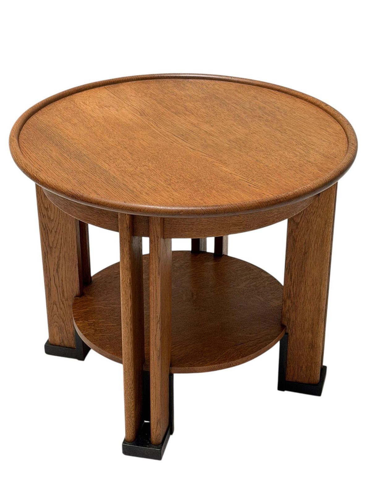 Art Deco Coffee Table By Jan Brunott, Solid Oak, Dutch Design, 1920s photo furniture