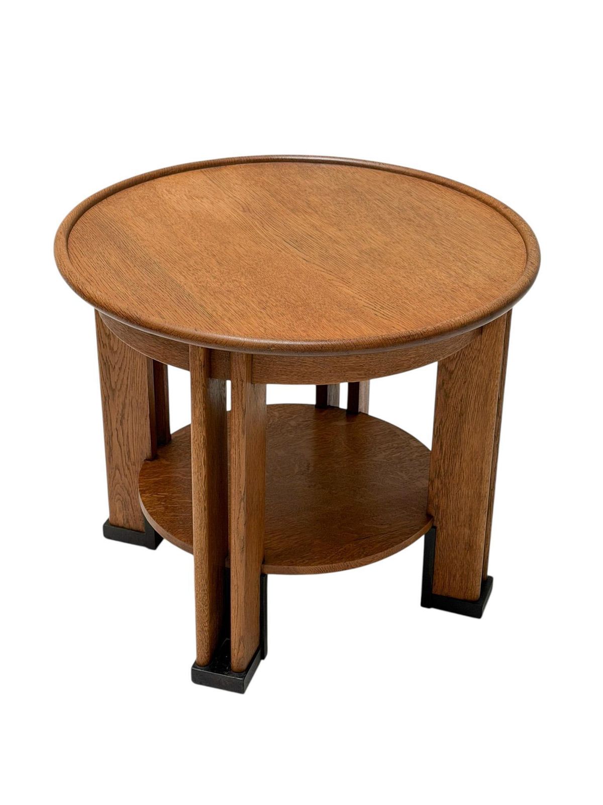 Art Deco Coffee Table By Jan Brunott, Solid Oak, Dutch Design, 1920s photo 4845.0