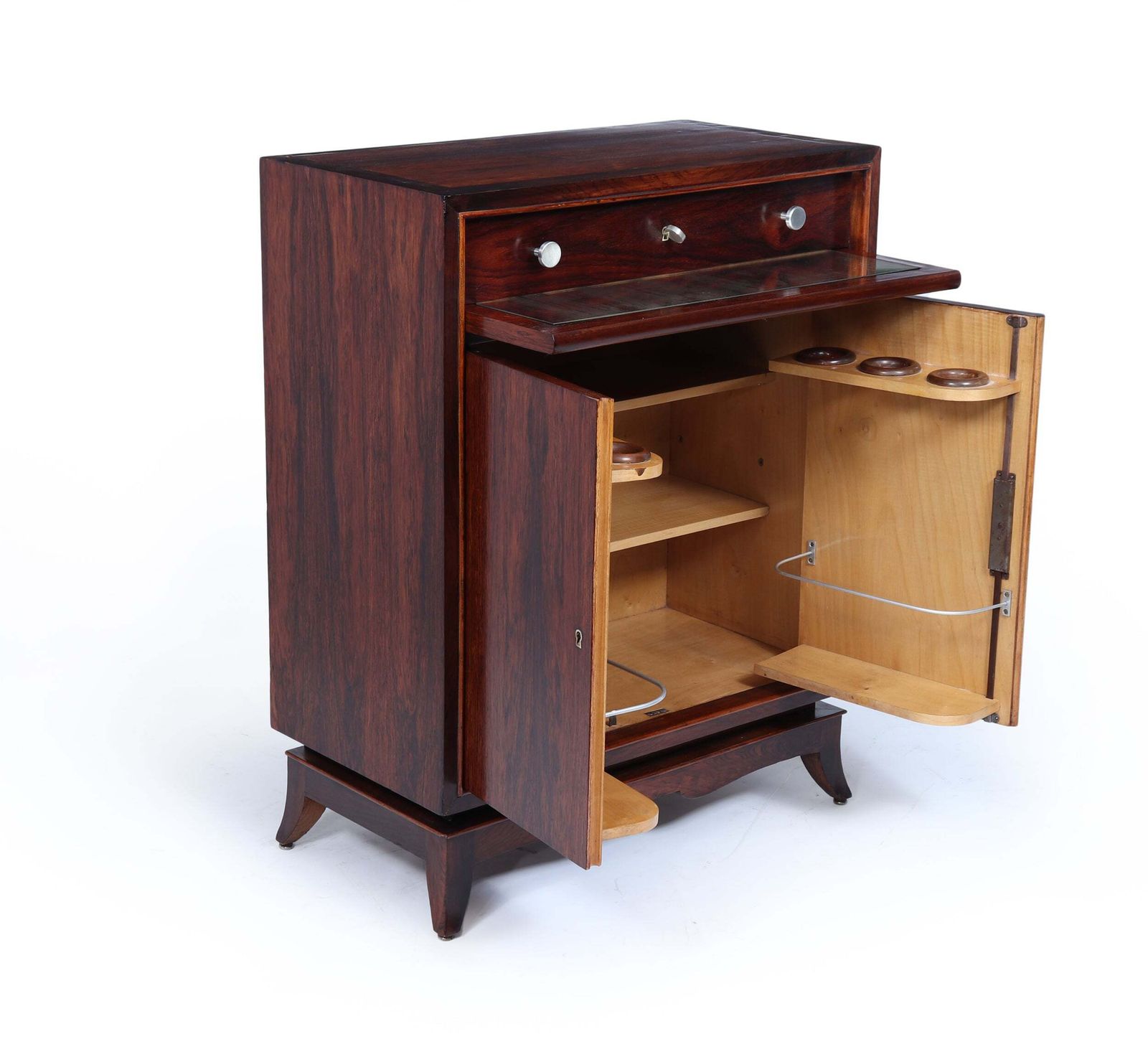 French Art Deco Rosewood Cocktail Cabinet photo furniture