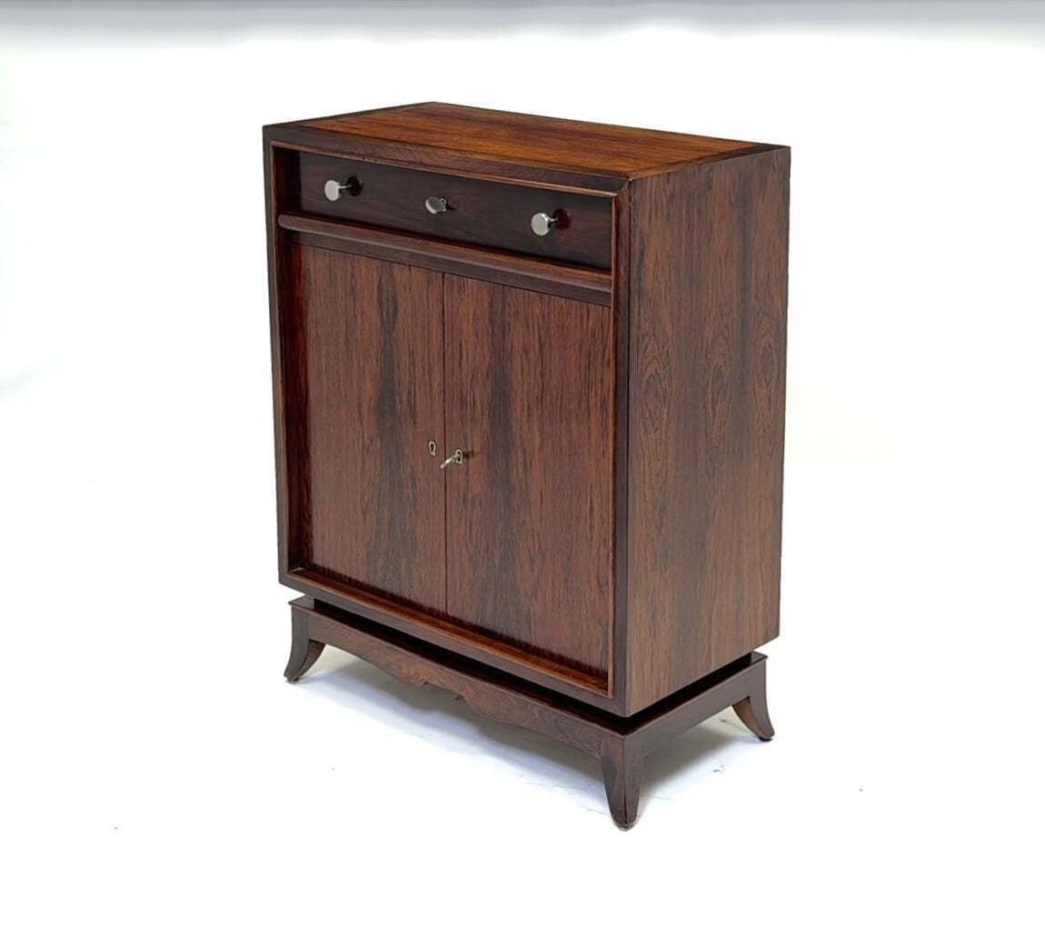French Art Deco Rosewood Cocktail Cabinet photo vinterior