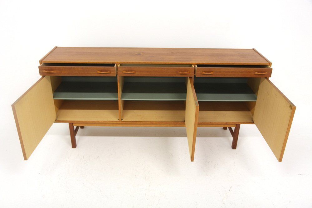 Enfilade scandinave en teck et suède d'Alberts Tibro, 1960 photo buy