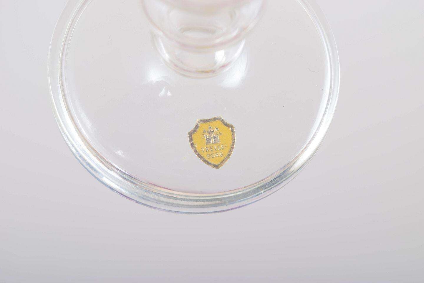 Set Of Six Bohemian Crystal Red Wine Glasses With Flowers And Grapes Motif. photo Home Decor