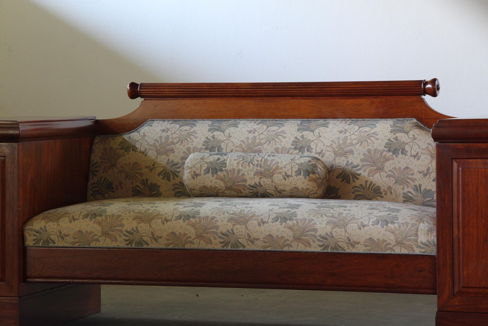 5954.0 Vintage Oak Sofa / Couch, Antique Empire Danish Craftmanship 1880 1910s photo