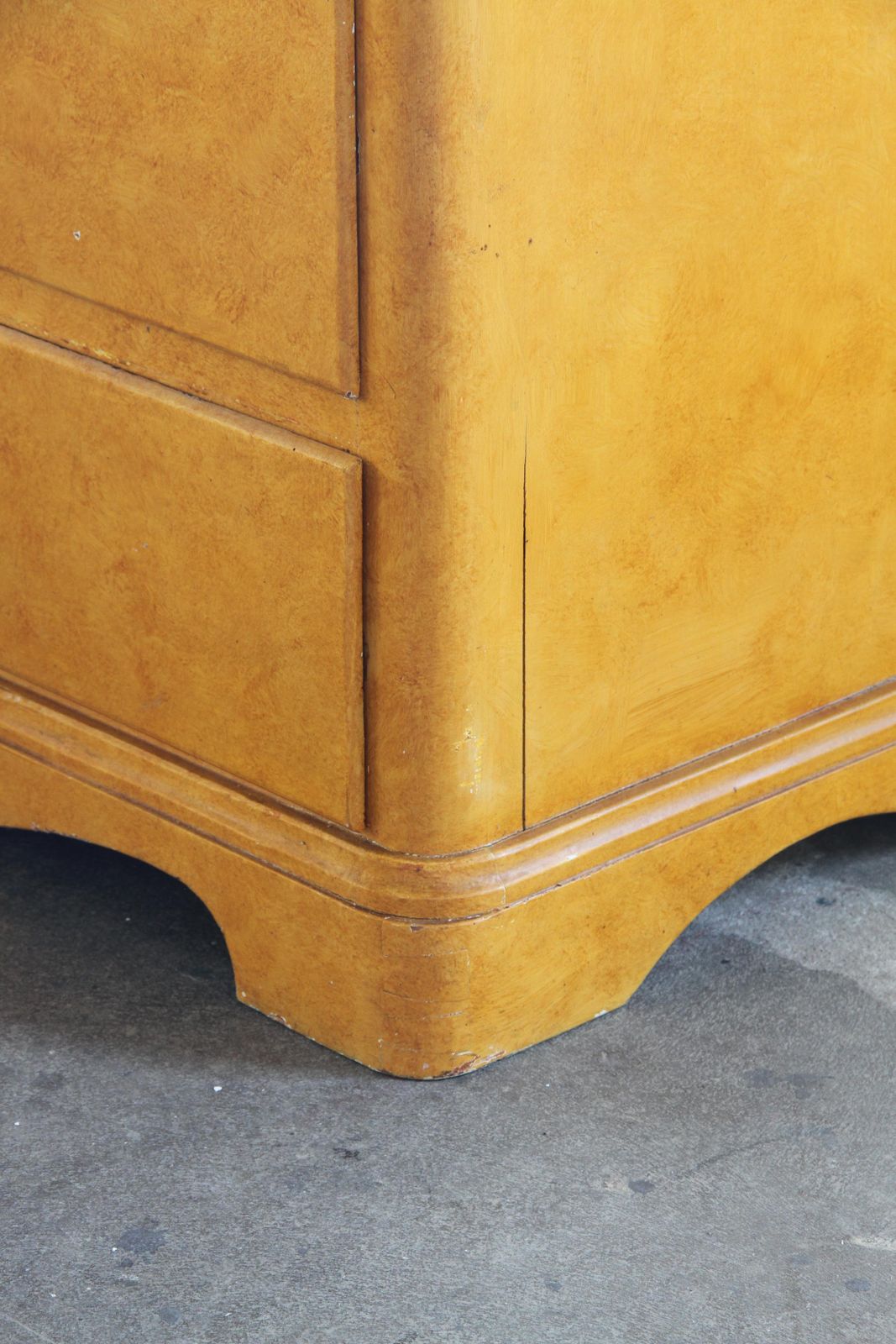 Vintage 1940s Yellow Hand Painted Dresser In Danish Pine photo 1727.0