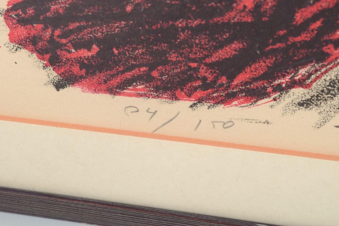 Olle Bonnier, Zweeds kunstenaar. Kleurenlitho. Abstracte compositie, 1957 photo Kunst