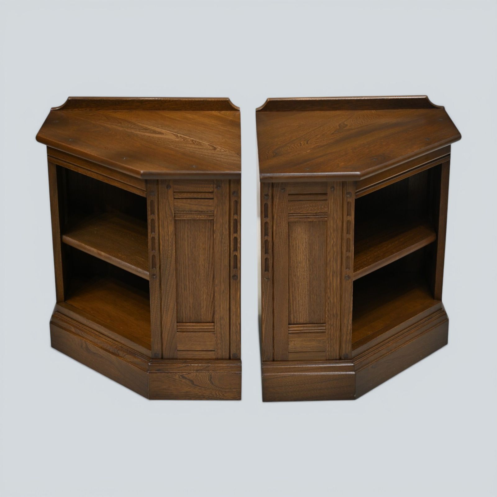 Ercol Entertainment Cabinets 5 Piece Corner Modular Golden Dawn Free Uk Delivery photo vinterior