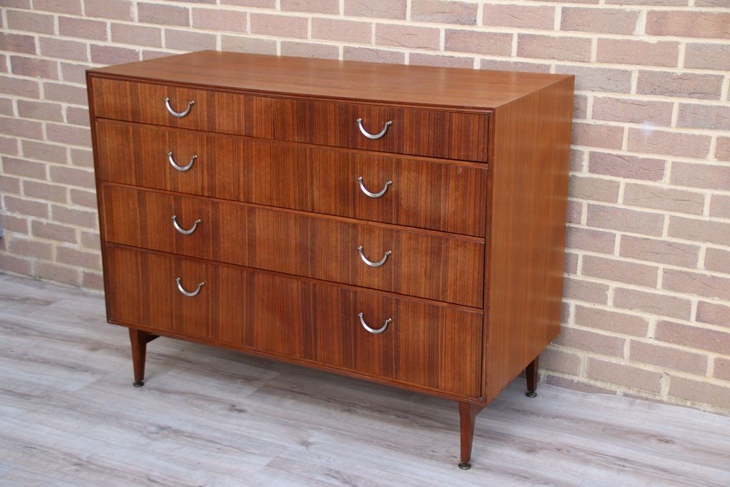 Meredew Mid Century Teak Wood Chest Of Drawers photo Furniture