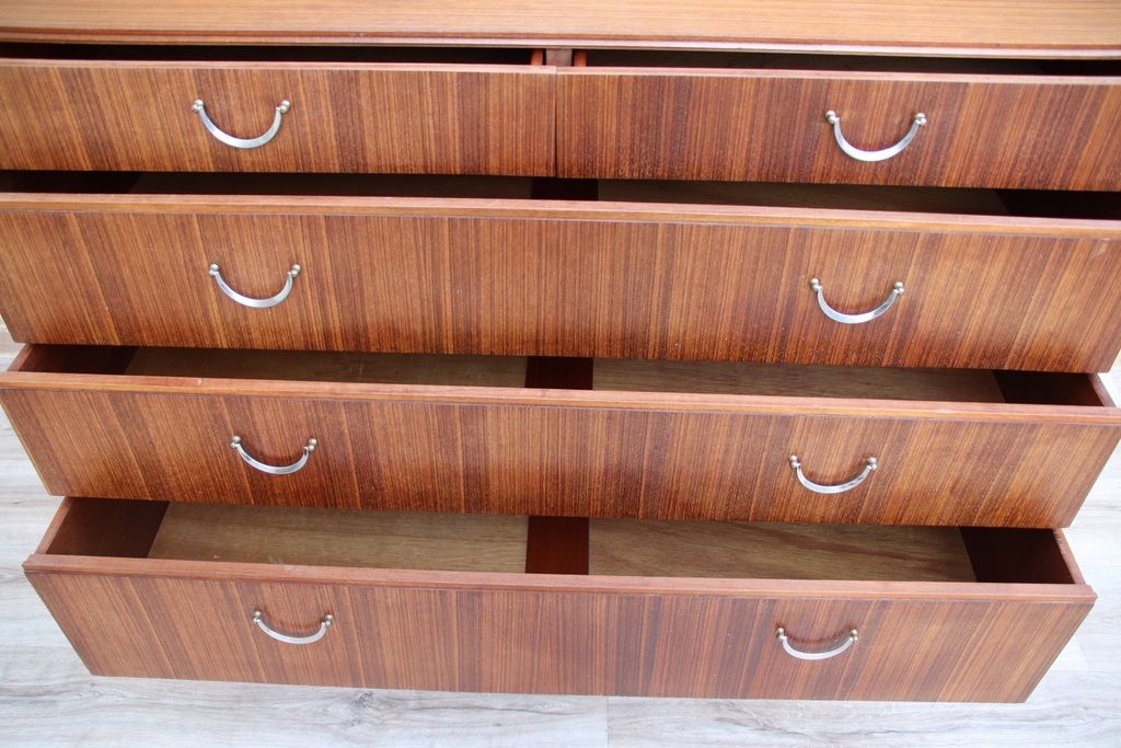 675.0 Meredew Mid Century Teak Wood Chest Of Drawers photo