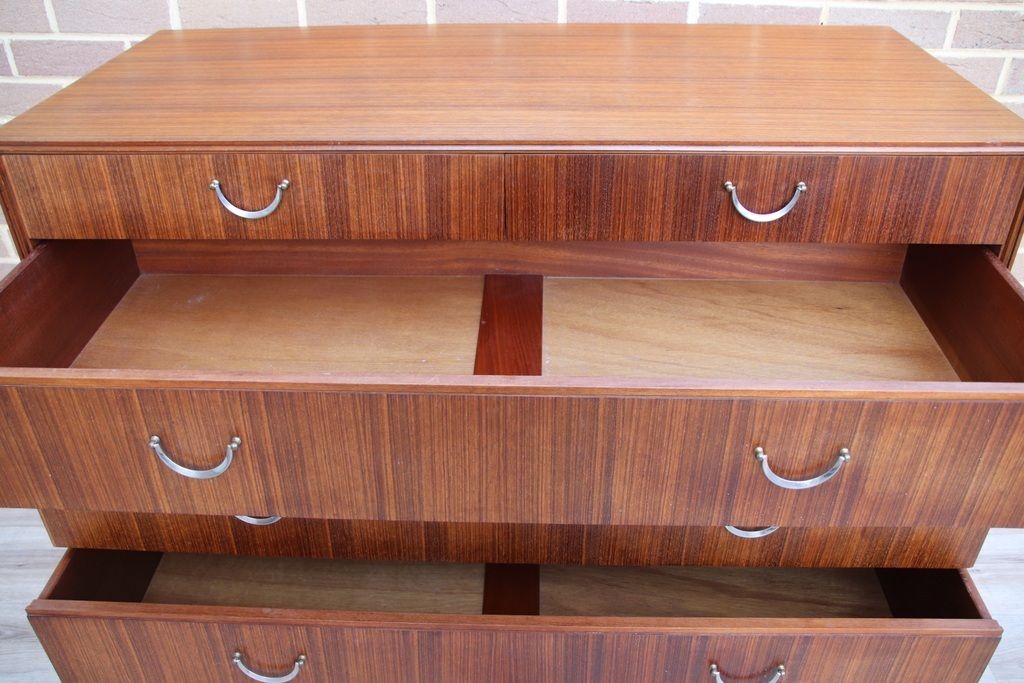 photo buy Meredew Mid Century Teak Wood Chest Of Drawers