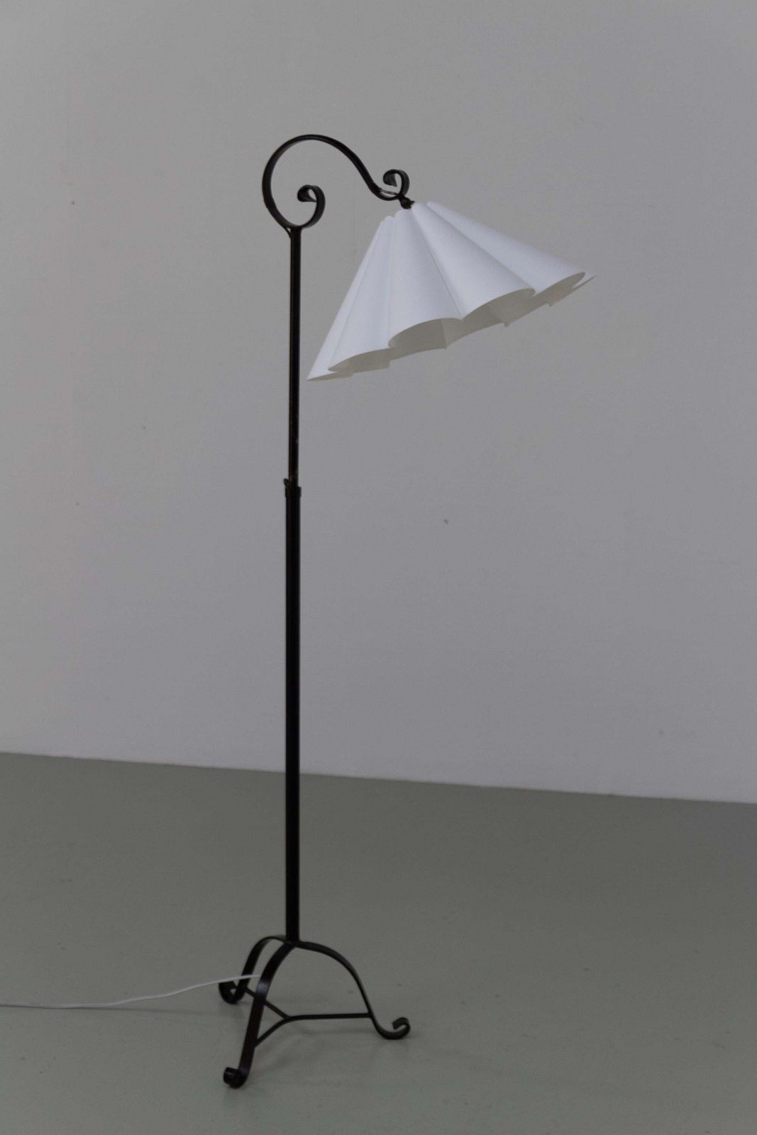 photo buy Danish Art Deco Tripod Floor Lamp In Wrought Iron, 1940s.