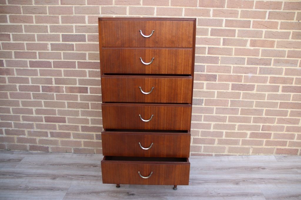 Meredew Mid Century Vintage Teak Tallboy photo buy