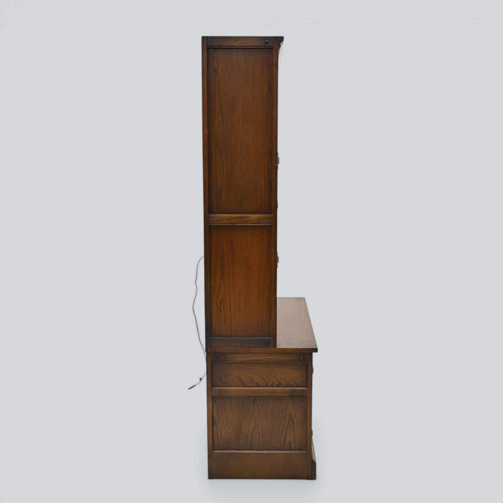 photo furniture Old Charm Wall Unit Bookcase Display Light Oak Vintage Free Uk Delivery