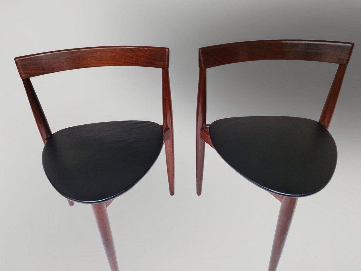 Danish Roundette Chairs By Hans Olsen For Frem Rojle, Denmark, 1960s, Set Of 2 photo for sale