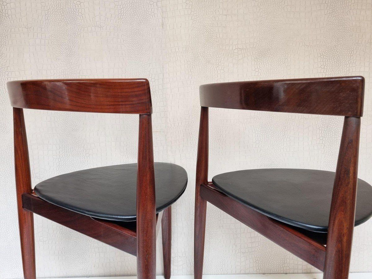 Danish Roundette Chairs By Hans Olsen For Frem Rojle, Denmark, 1960s, Set Of 2 photo 891.0