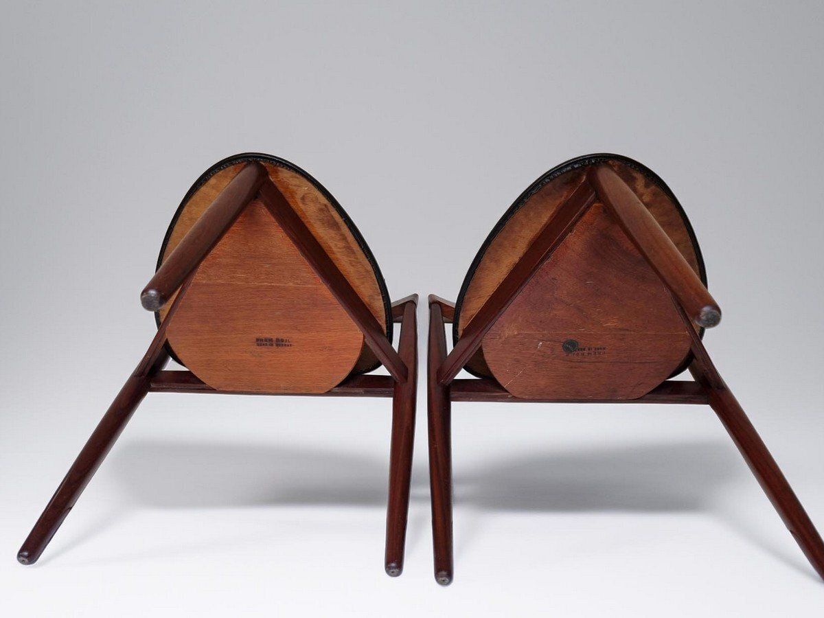 photo furniture Danish Roundette Chairs By Hans Olsen For Frem Rojle, Denmark, 1960s, Set Of 2