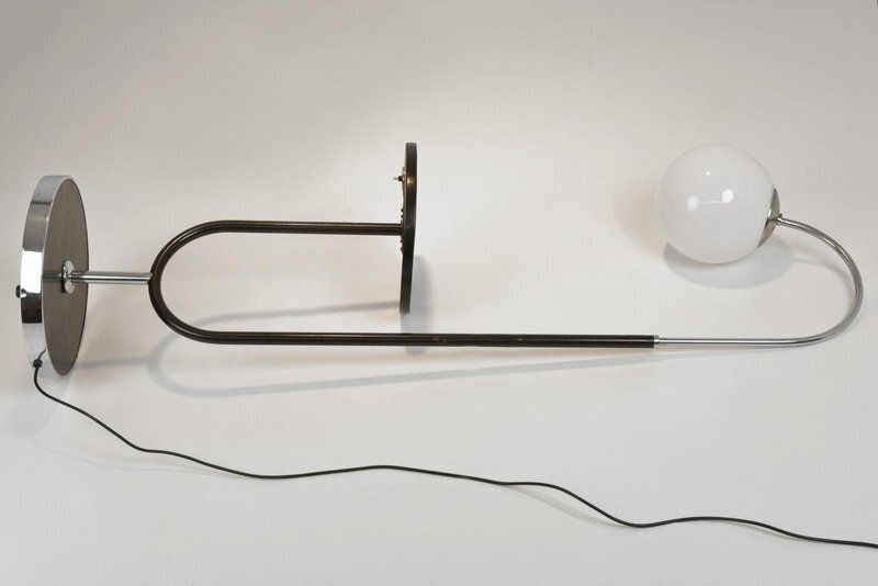 photo vinterior Height Adjustable Floor Lamp By Josef Hurka For Napako, Czech Republic, 1935