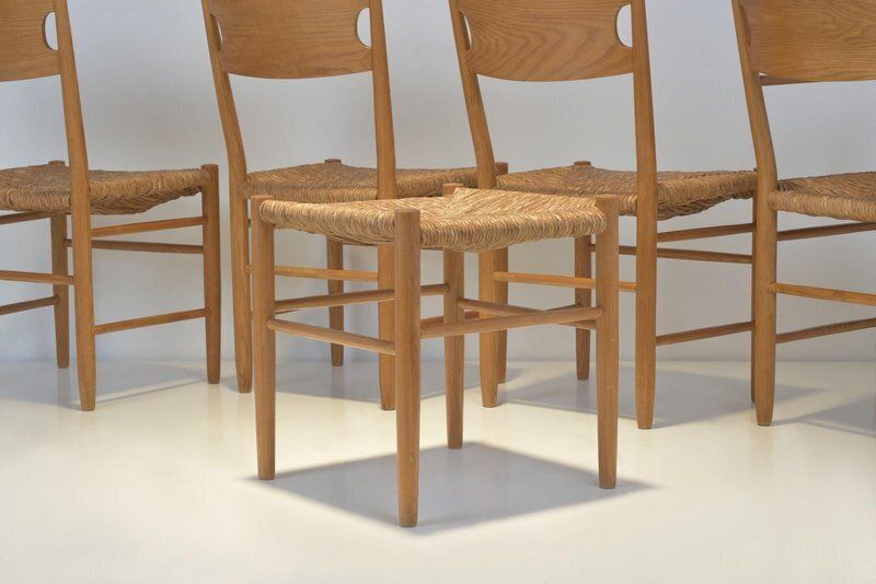 Furniture Chair In Ash Wood By Charlotte Perriand, Germany, 1960, Set Of 6 photo
