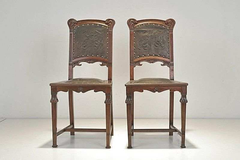 Art Nouveau Chairs, Germany, 1908, Set Of 2 photo furniture