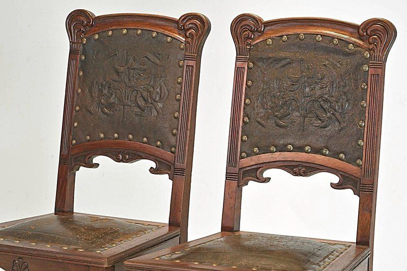 photo for sale Art Nouveau Chairs, Germany, 1908, Set Of 2