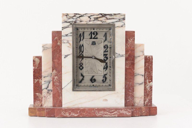 Ato Table Clock By Leon Hatot, France, 1925 photo for sale