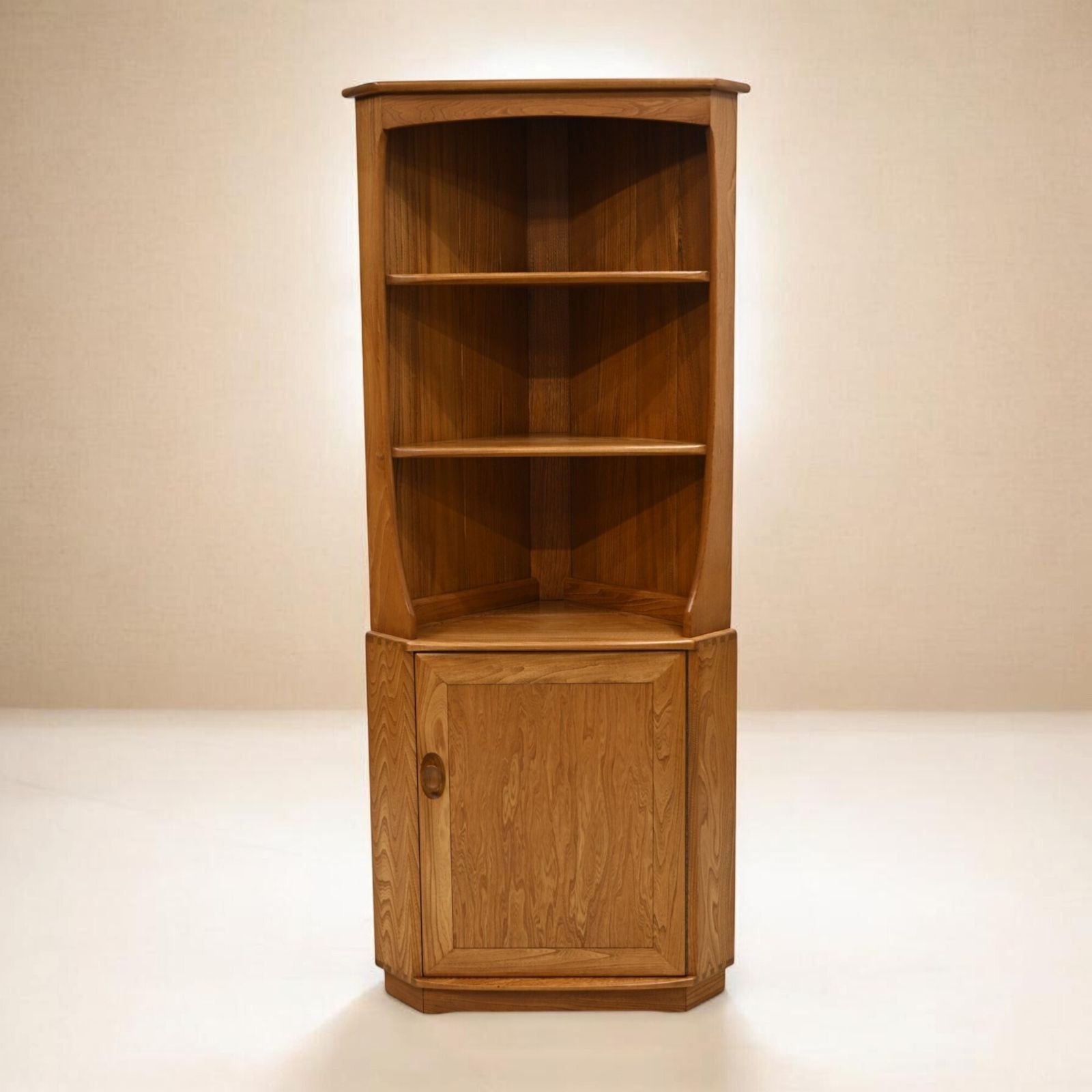 Genuine Ercol Windsor Corner Cabinet Light Finish Model 743 Free Uk Delivery