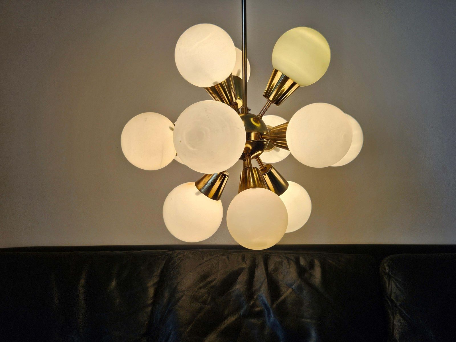 Zeldzame mid-century Sputnik-kroonluchter, Kamenický Šenov, jaren 1970 photo buy