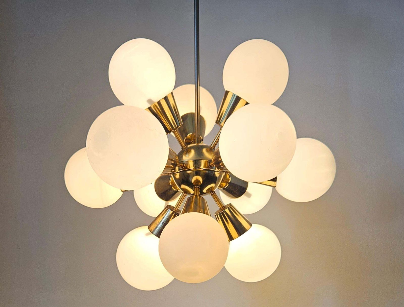 photo for sale Rare Midcentury Chandelier Sputnik, Kamenicky Senov, 1970s