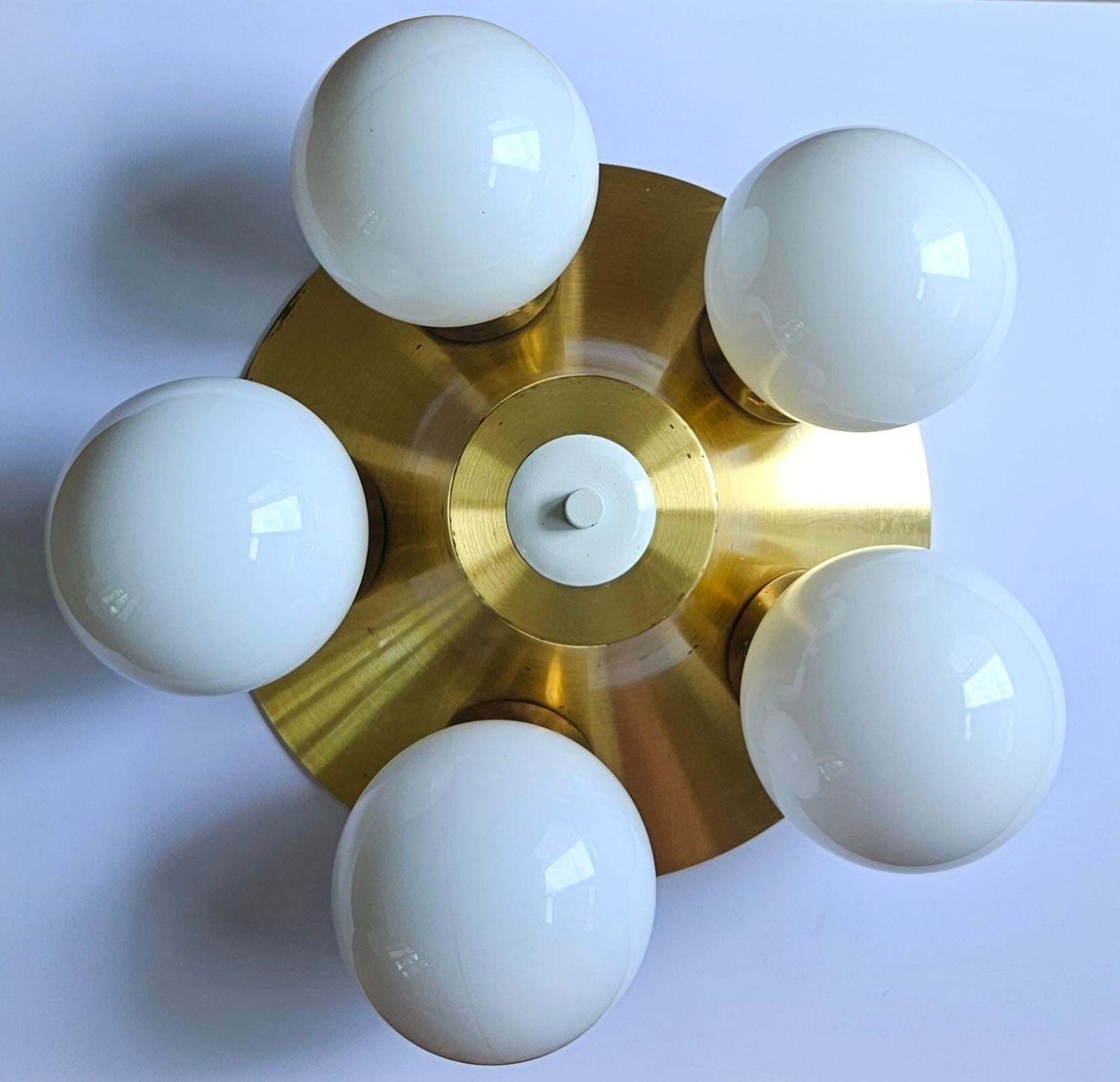 Rare Midcentury Flush Mount Sputnik, Space Age, 1970s photo 598.0