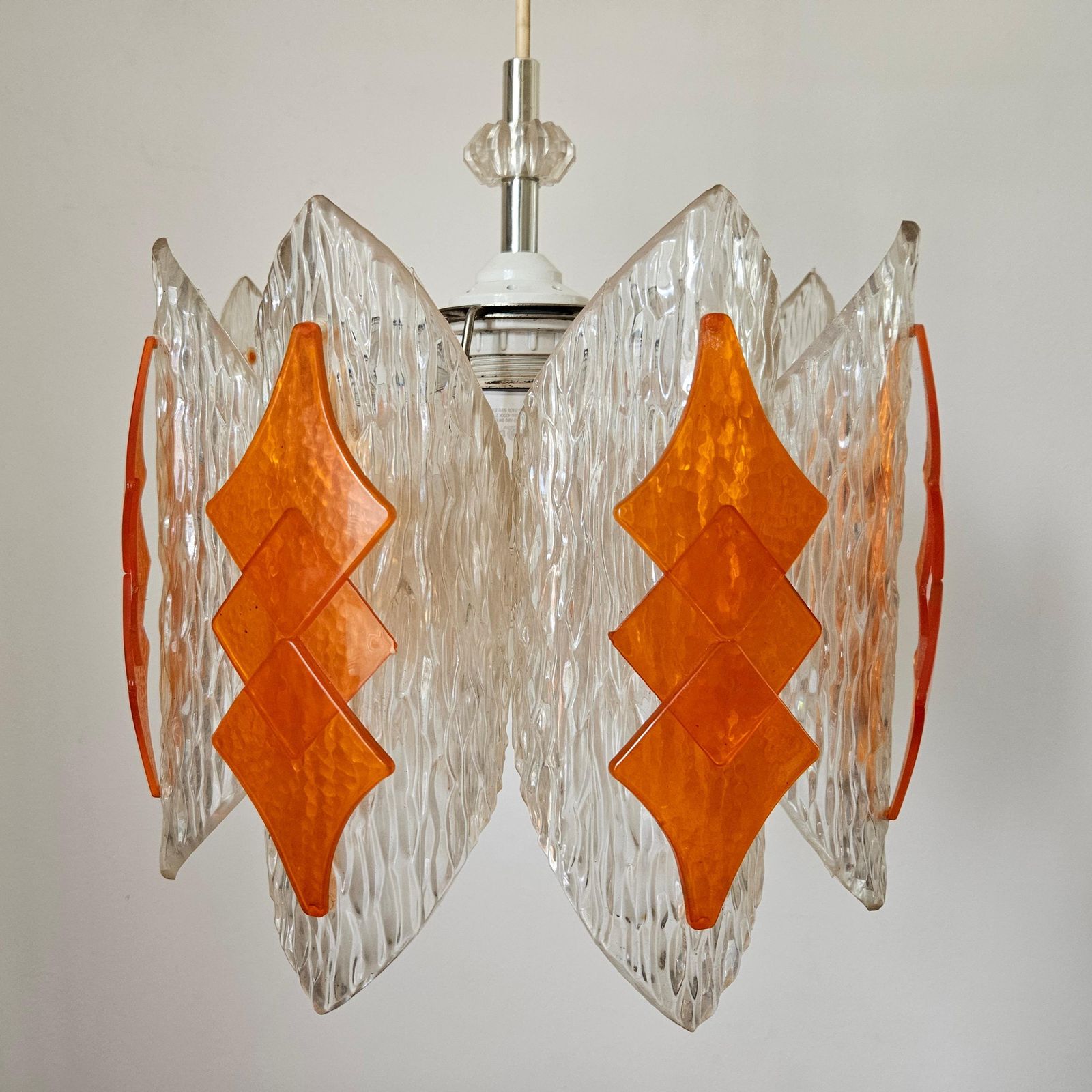 Rare Midcentury Pendant, Germany, 1970s photo for sale