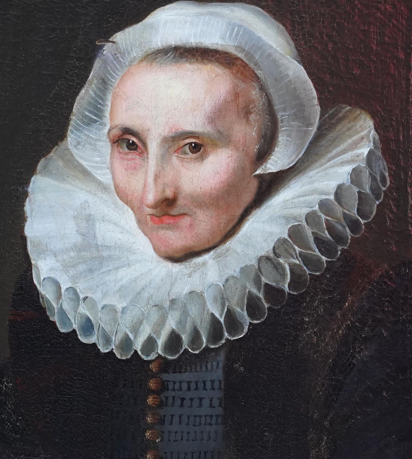Portrait Of A Sixty Year Old Woman   Dutch Old Master Art Oil Painting photo vinterior