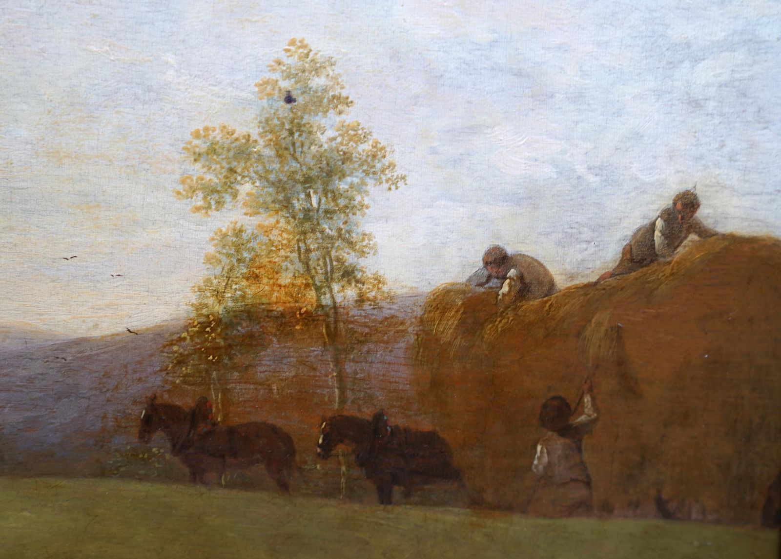 Figures And Haycart In A Landscape   Figurative Old Master Art Oil Painting photo buy