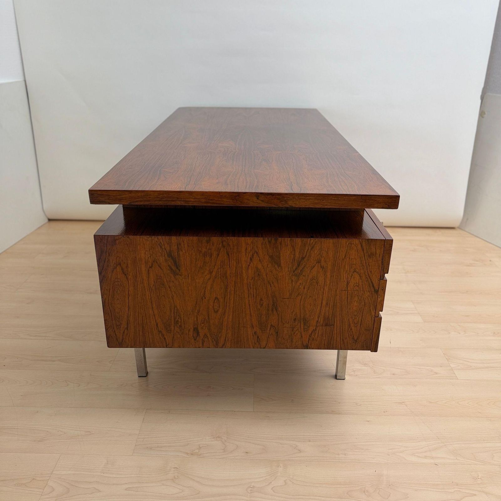 Mid Century Desk, Rosewood Veneer, Germany, Circa 1960 photo buy