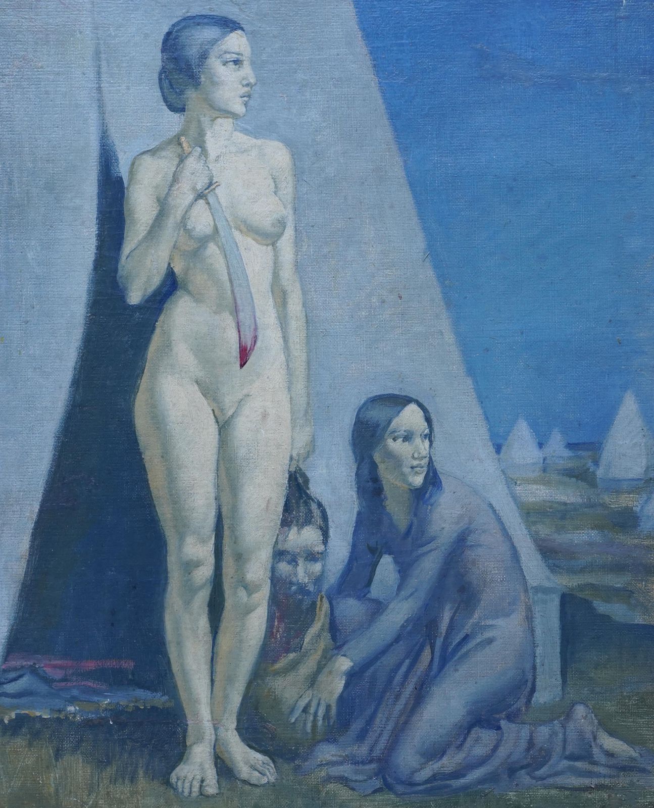 Judith   British 1929 Exh. Post Impressionist Art Oil Painting photo for sale