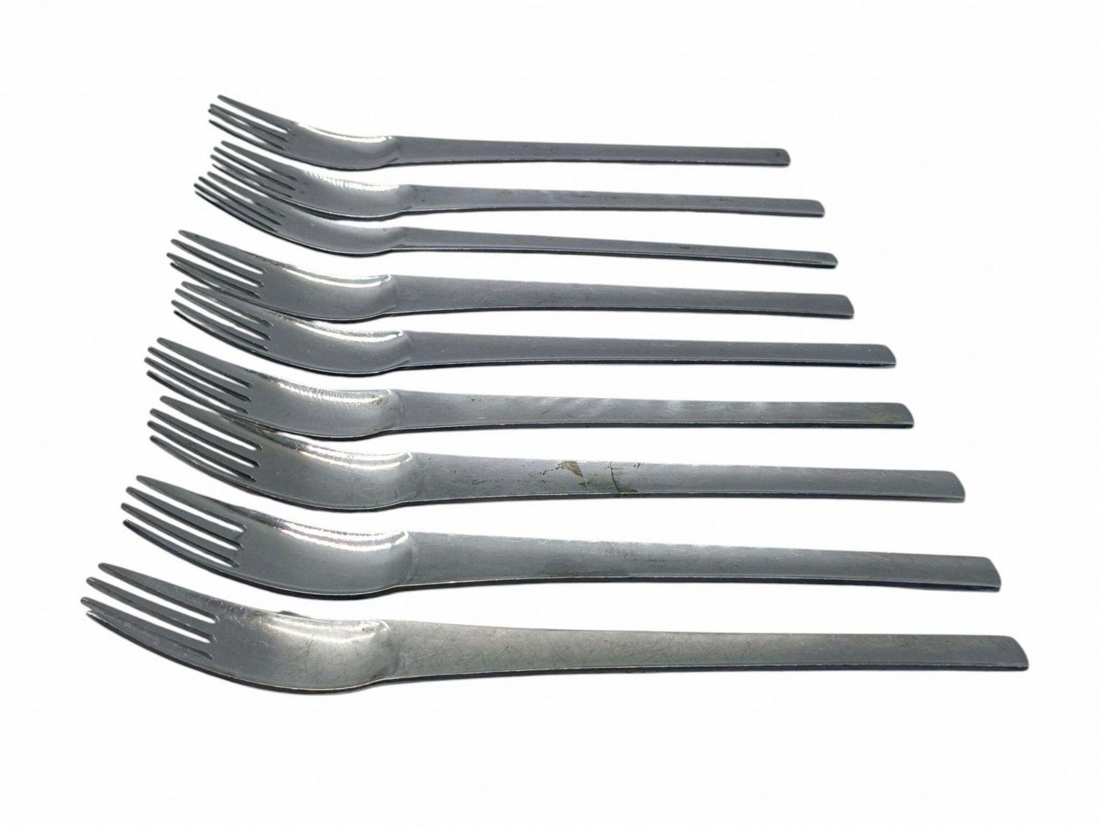 Joe Colombo And Ambrogio Pozzi For Alitalia Set Of 9 "Linea 72" Forks, Itali photo 424.0