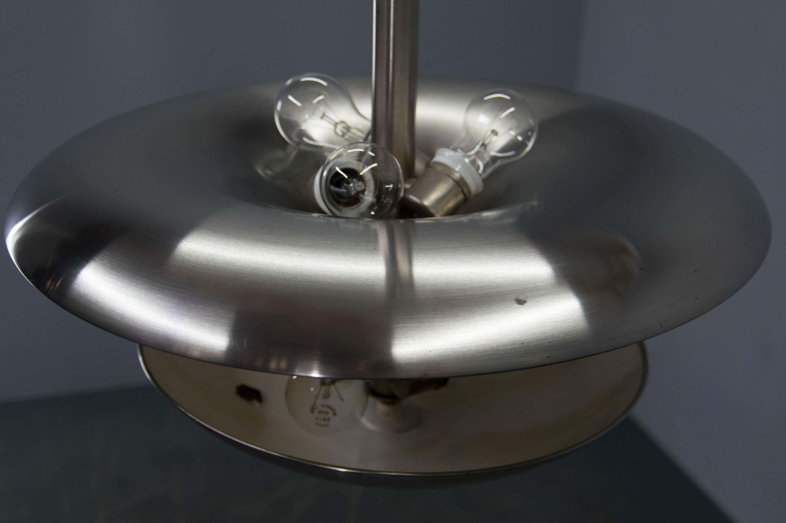 photo furniture Bauhaus Nickel Chandelier By Franta Anyz For Ias, 1920s