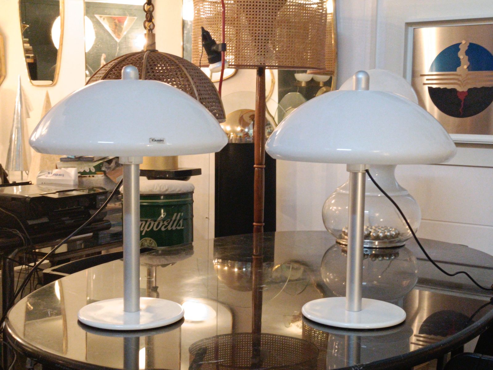 Iguzzini Pair Of Adjustable Height Table Lamps, Italy 1970s photo Lighting