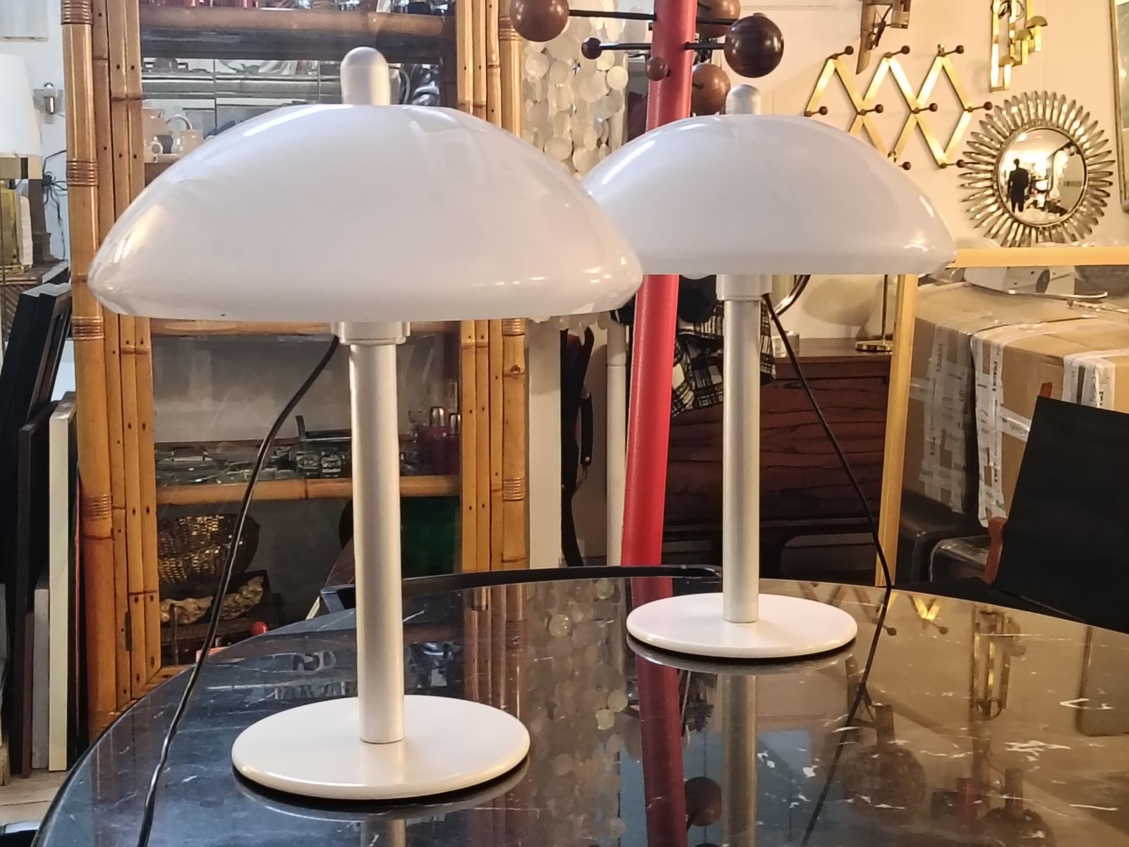 Iguzzini Pair Of Adjustable Height Table Lamps, Italy 1970s photo vinterior