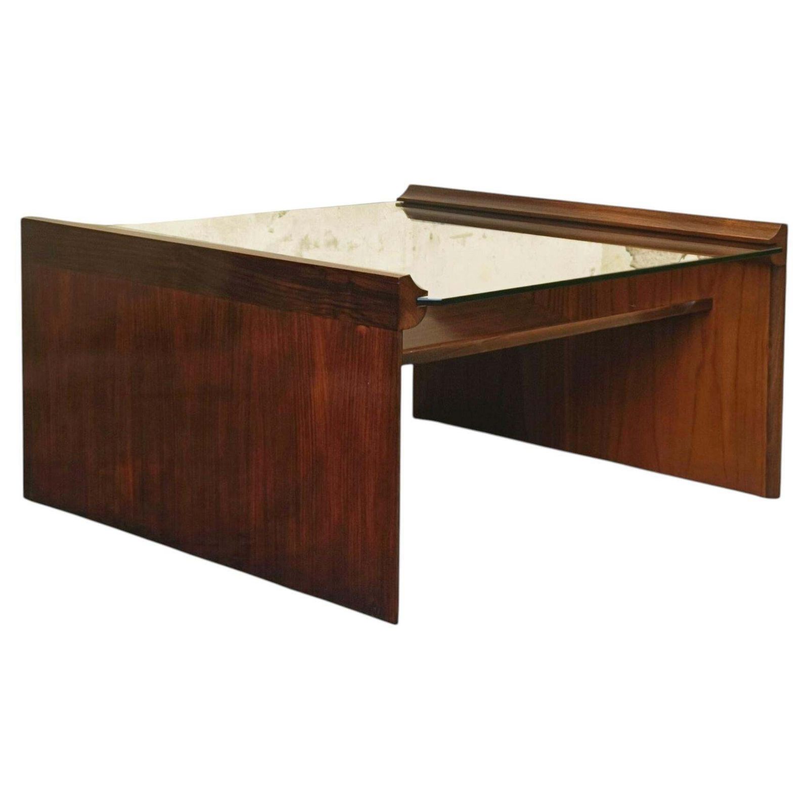 Kazuhide Takahama For Gavina "Acca" Coffee Table With Magazine Holder, Italy 1960s