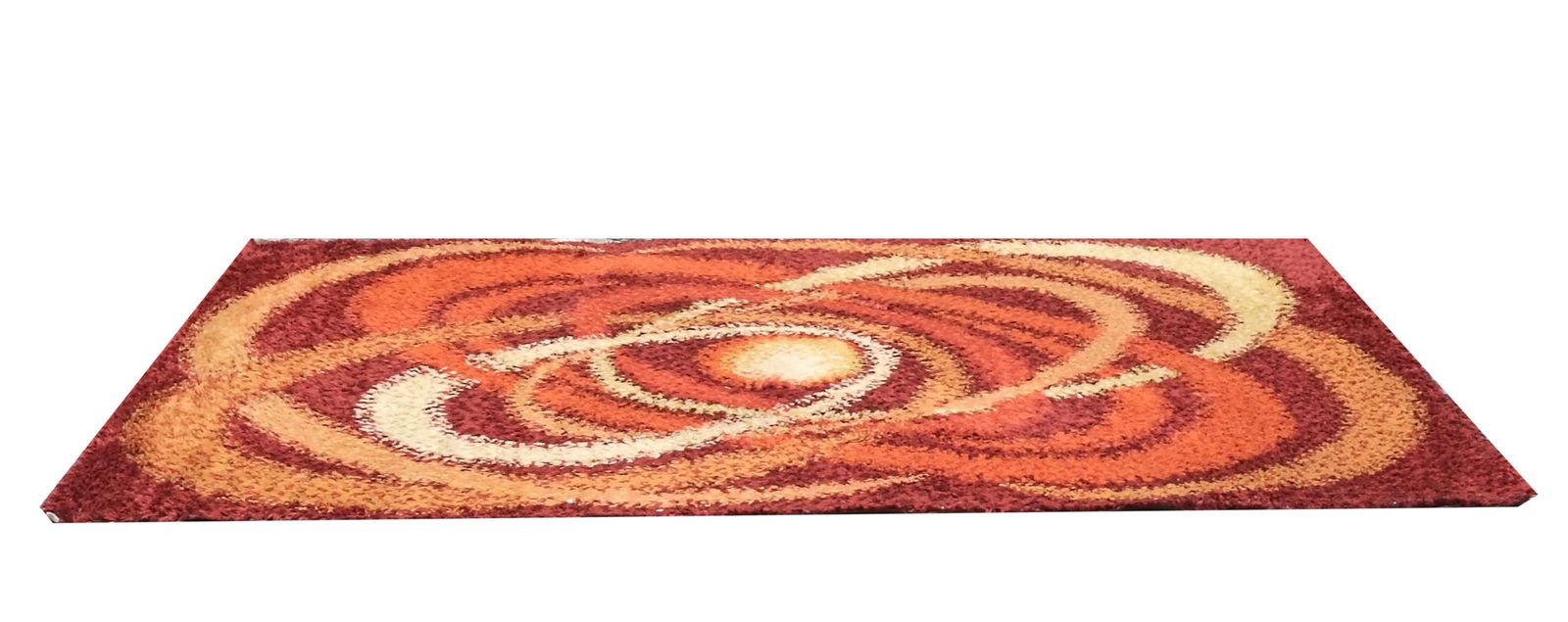 Samit Borgosesia Pure Wool Rug With Geometric Patterns, Mod. Iris, 1970 photo for sale