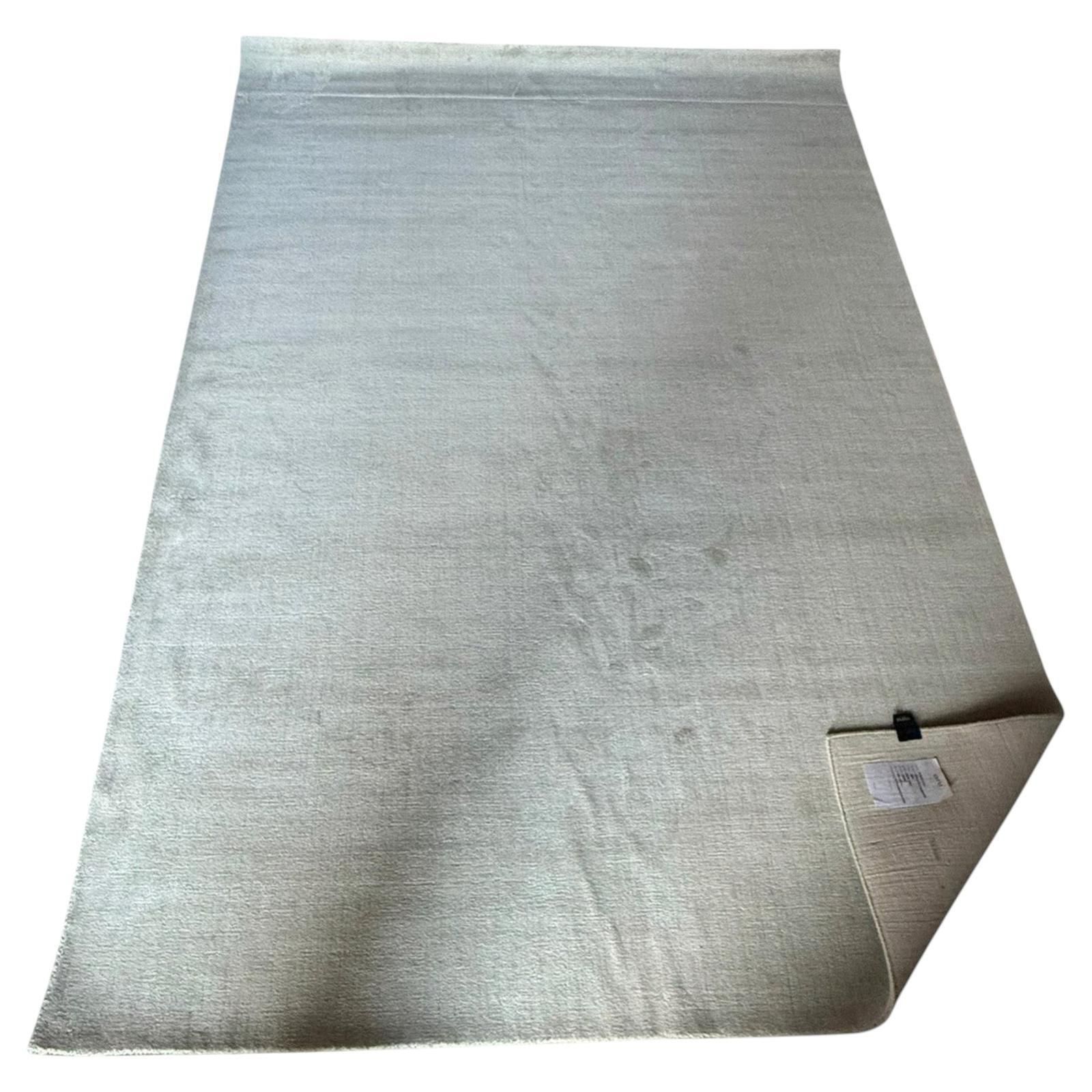 Amini Rug Collection "Wood And Silk," Alabaster Color, Italy 1990s