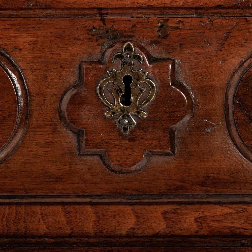 Furniture 18th Century Walnut Italian Chest Of Drawers photo