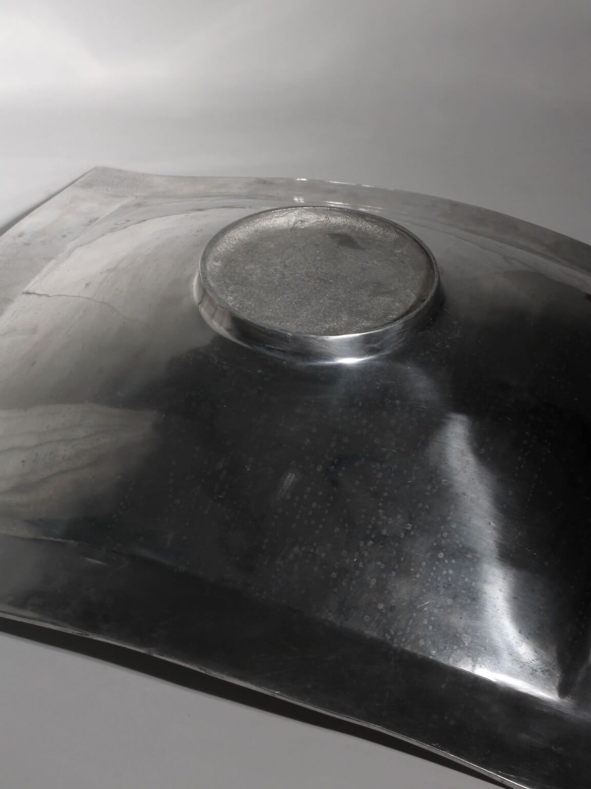 Gepolijste aluminium schaal, vierkant, groot formaat photo 945.0