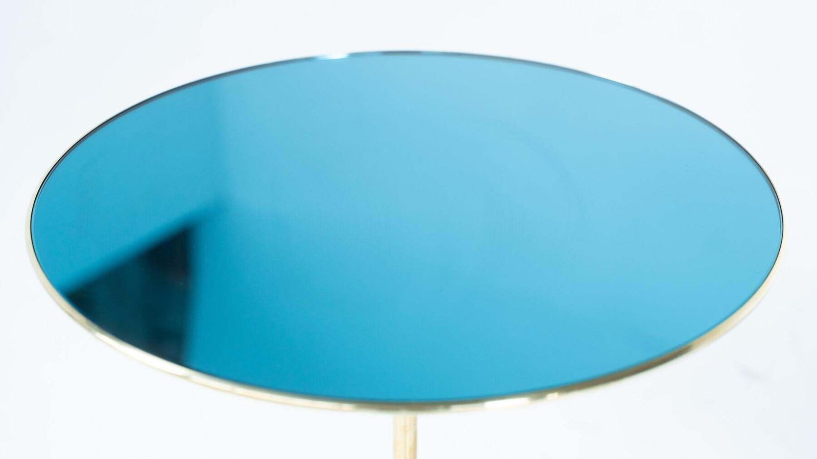 Pair Of Side Tables Mod. T2 By Osvaldo Borsani, Brass And Glass, Italy, 1950s photo Furniture