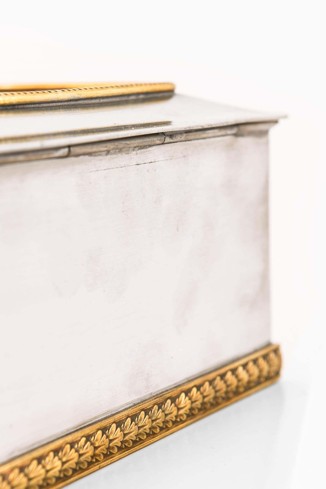Art Deco Box In Pewter And Brass, 1937 photo Home Decor