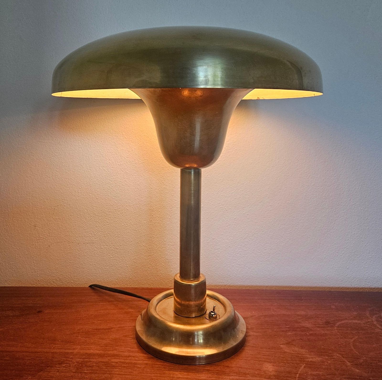 photo vinterior Grande lampe de table Bauhaus, fonctionnalisme Art déco, Franta Anyz, années 1930
