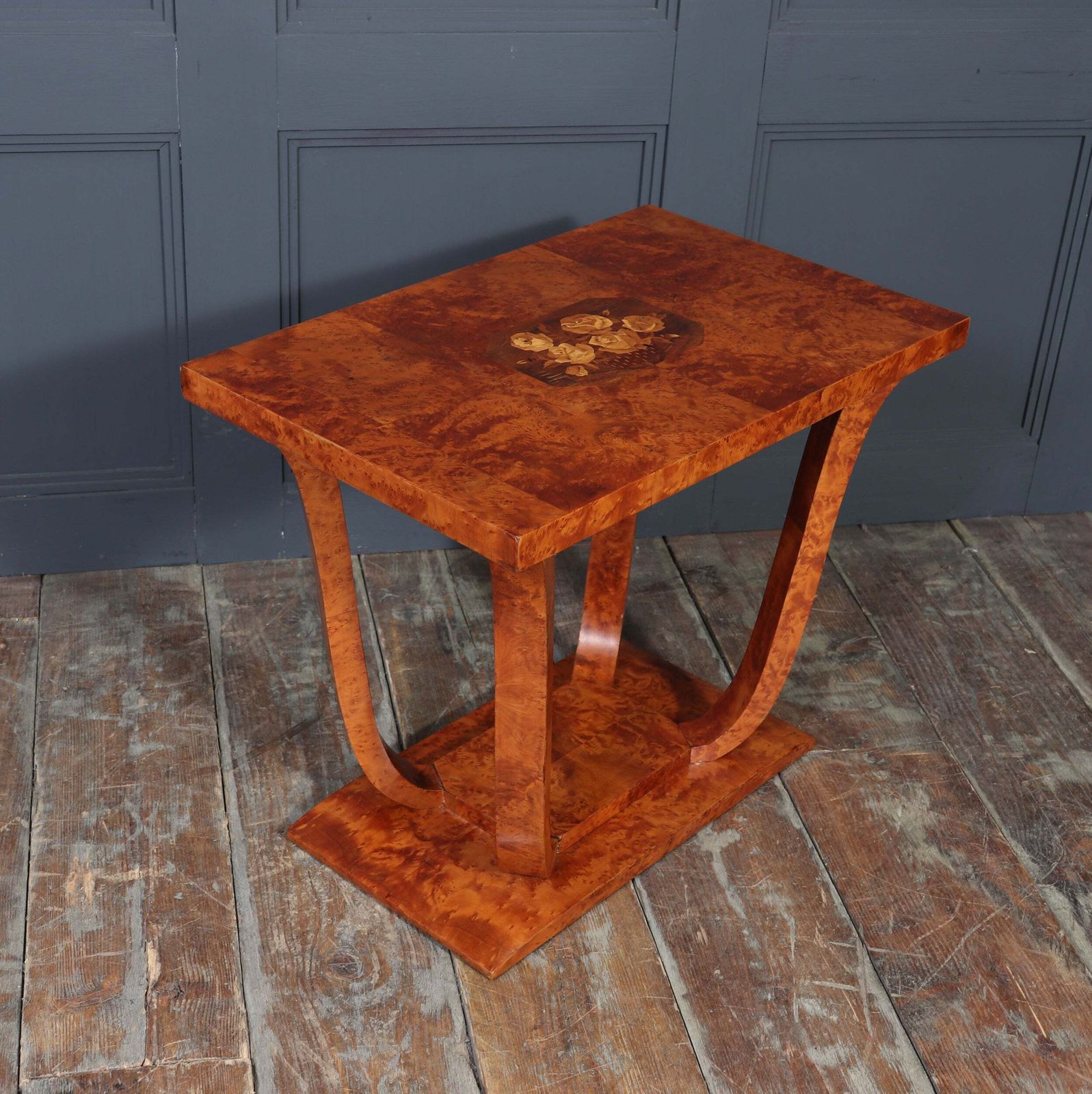 photo furniture French Art Deco Burr Yew Cocktail Table