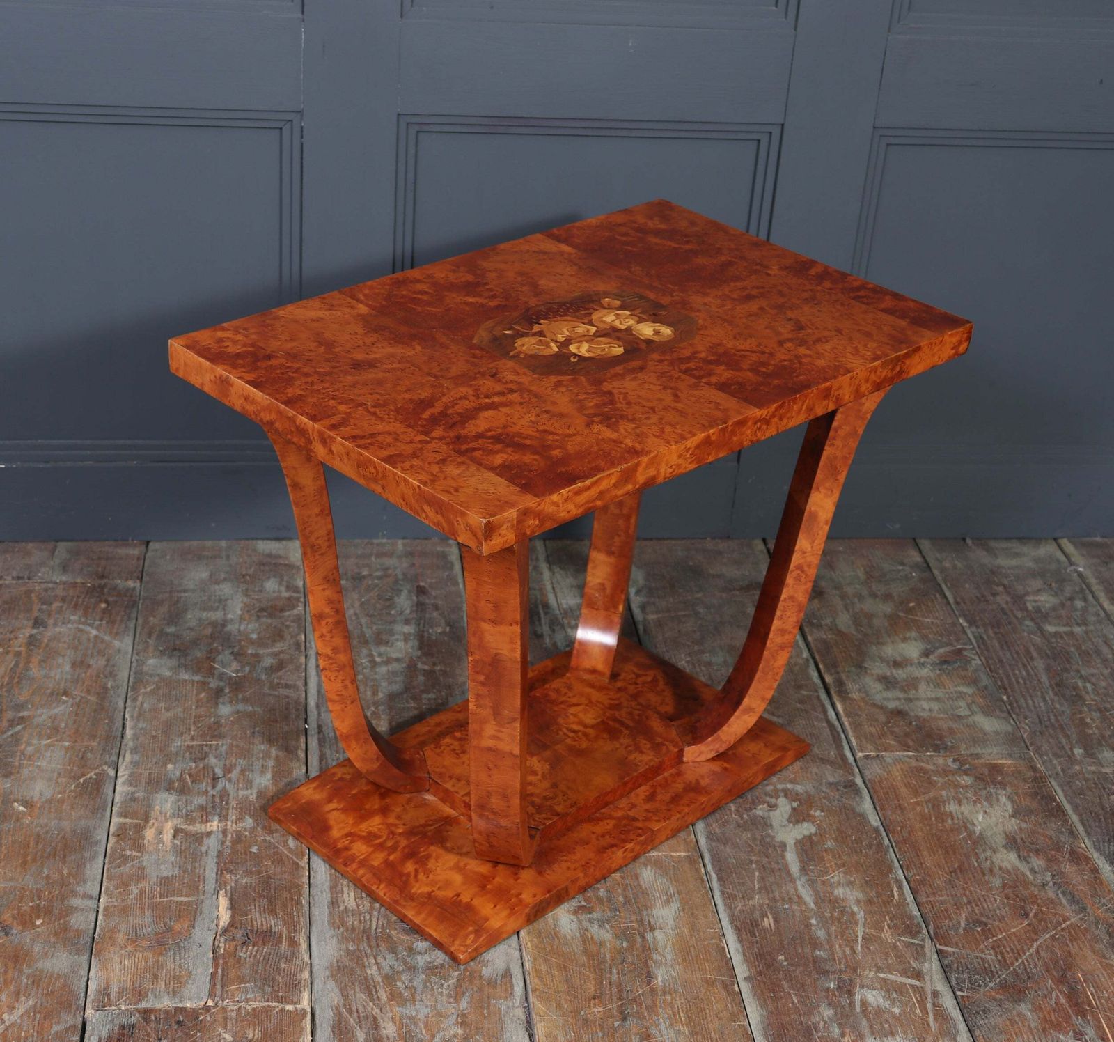 photo buy French Art Deco Burr Yew Cocktail Table