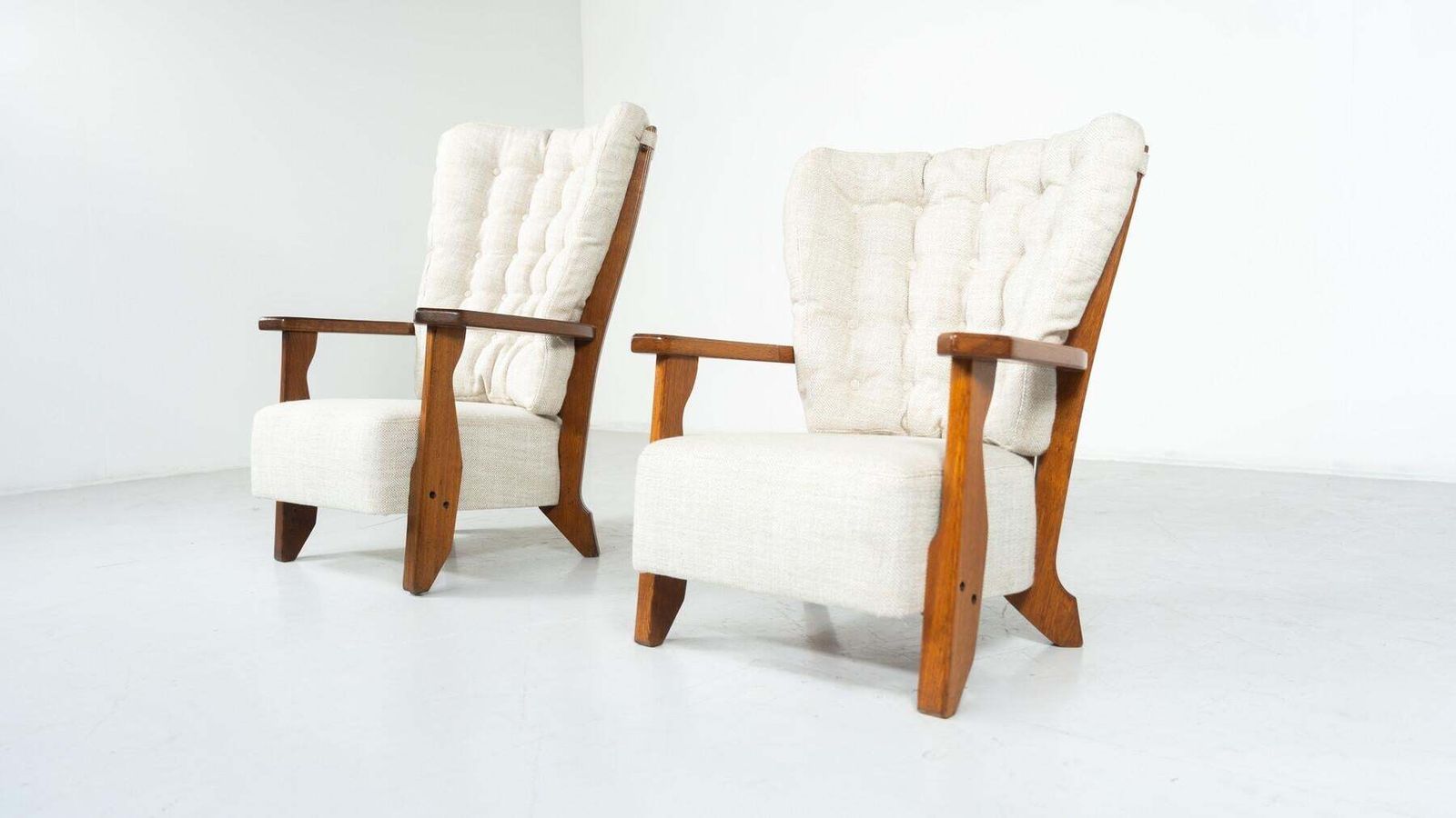 Pair Of Armchairs Monsieur/ Madame By Guillerme And Chambron For Votre Maison photo vinterior